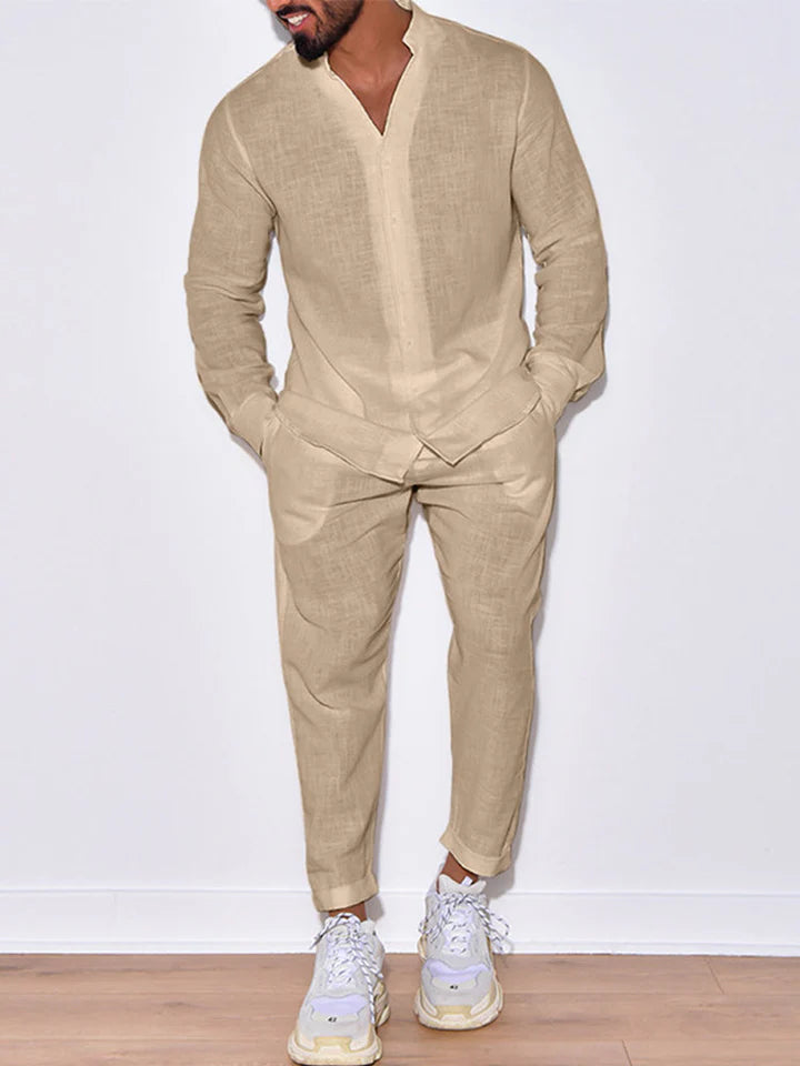 Equalz Casual Lange Mouwen Linnen Set